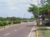 View looking north on the Carretera Negra.  Cada just behind, Campo Rojo to the left.