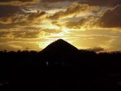 Sunset over the caney.
